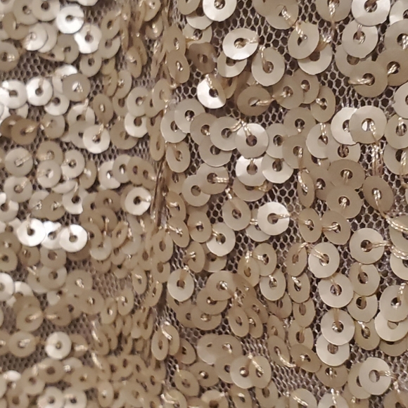 Talbots Brown & Gold Sequined Women's Tank Top Size L - Picture 5 of 9